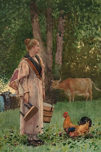 The Milk Maid Art Print