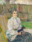 Lady with a Dog Art Print