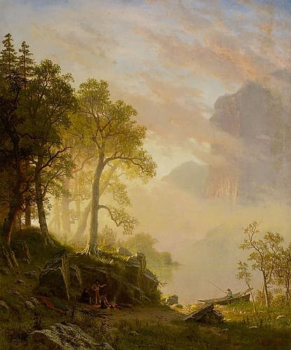 The Merced River in Yosemite 1868 Art Print