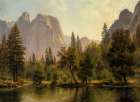 Cathedral Rocks, Yosemite Valley 1872 Art Print