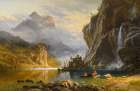 Indians Spear Fishing 1862 Art Print