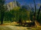 Indians in Council, California 1872 Art Print