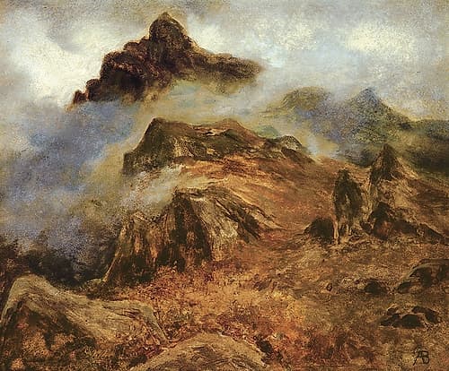 Study of Rocky Mountains Landscape Print