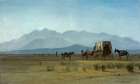 Surveyor├óΓé¼Γäós Wagon in the Rockies 1859 Art Print