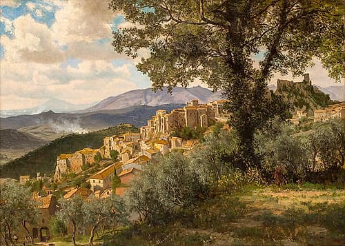 Olevano 1856 Landscape Print