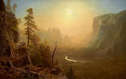Yosemite Valley Glacier Point Trail 1873 Landscape Print