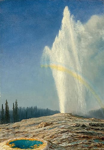 Old Faithful Landscape Print