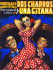 Mexican Movie Poster Dos charros y una gitana Art Print