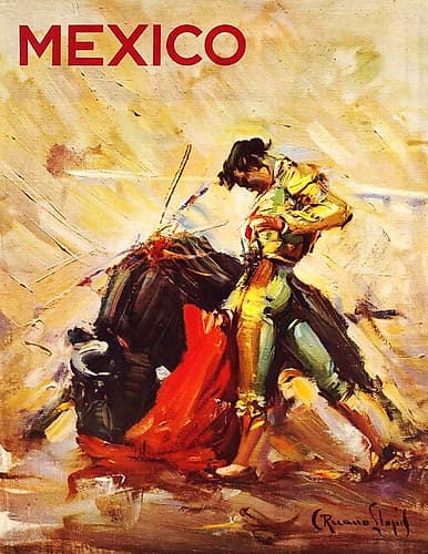 Mexican Matador Travel Poster Art Print
