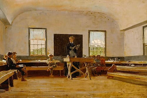 Country School Figurative Print