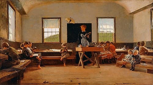 The Country School Figurative Print