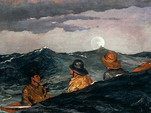 Kissing the Moon Coastal Print