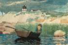 Boy in Boat, Gloucester Art Print
