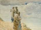 On The Cliff, Cullercoats Art Print