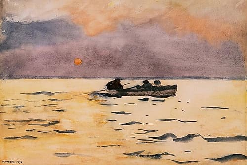 Rowing Home Coastal Print