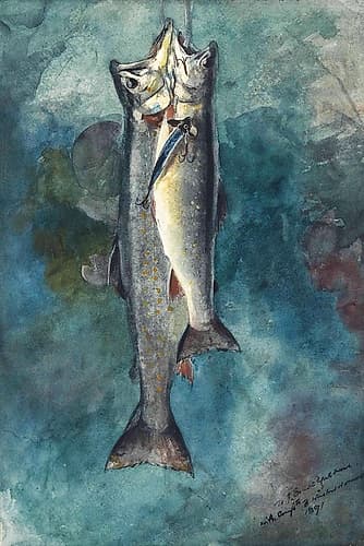 Two Trout Games and Sports Print