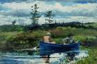 The Blue Boat Art Print