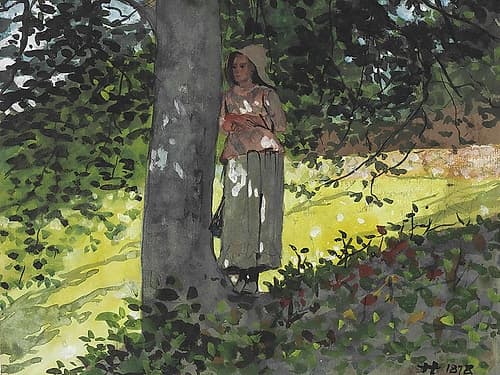 A Shady Spot, Houghton Farm Art Print