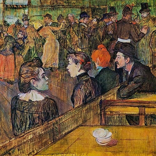 Ball at the Moulin de la Galette Figurative Print