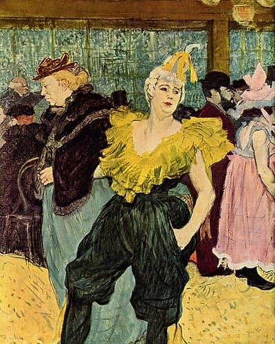 The Clownesse Cha-U-Ka-O in the Moulin Rouge Art Print