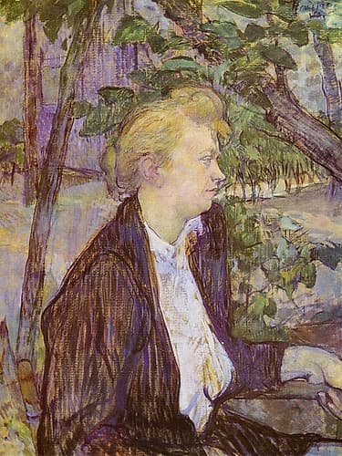 Woman in the Garden Art Print