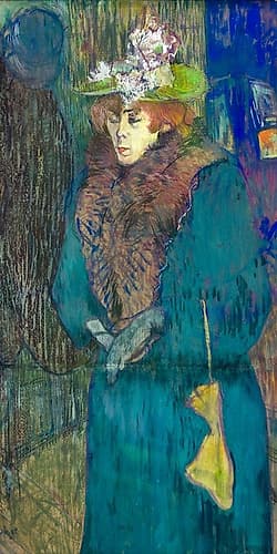 Jane Avril enters the Moulin Rouge Figurative Print