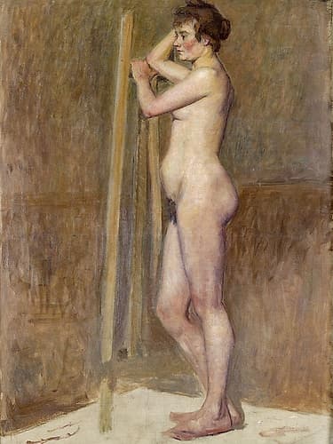 Nude in the studio Figurative Print