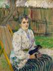 Lady with a Dog Art Print