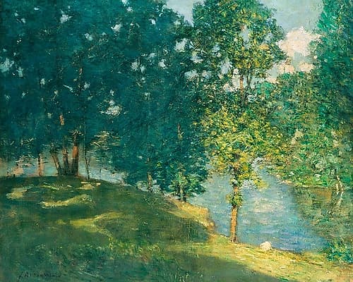 Afternoon by the Pond Landscape Print