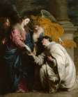 The Vision of the Blessed Hermann Joseph Art Print