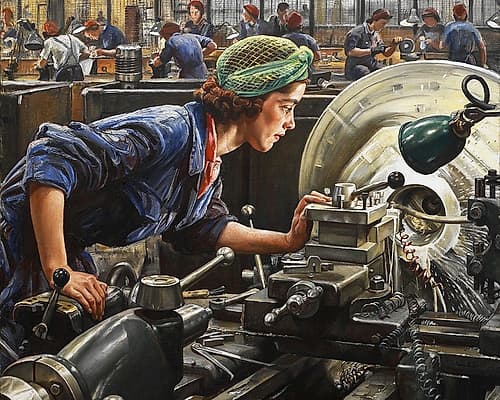 Ruby Loftus Screwing a Breech-ring Figurative Print