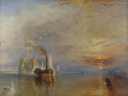 The Fighting Temeraire tugged to her last berth to be broken up Coastal Print