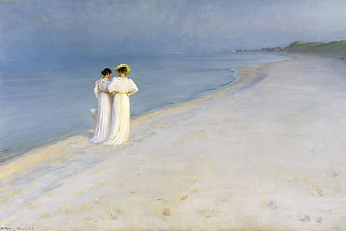 Summer evening on Skagens Beach Coastal Print