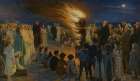 Midsummer Eve Bonfire on Skagen Beach Art Print