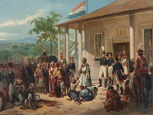 The Submission of Prince Dipo Negoro to General De Kock Figurative Print