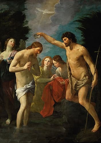 The Baptism of Christ Renaissance Print