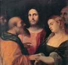 Christ and the adulteress Art Print