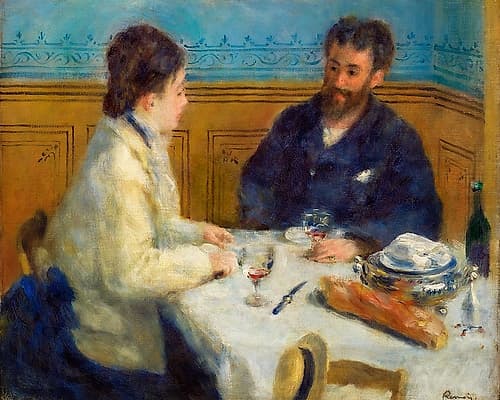 Luncheon 1875 Art Print