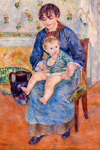 Young Mother 1881 Figurative Print