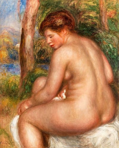 Bather in Three-Quarter View 1911 Figurative Print