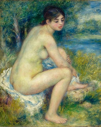 Nude Woman in a landscape 1883 Art Print