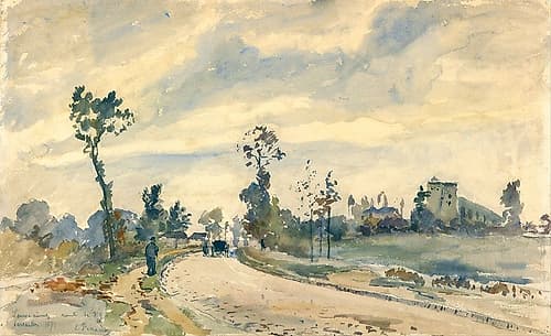 Louveciennes, Route de Saint-Germain Landscape Print