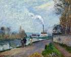 The Oise near Pontoise in Grey Weather Art Print
