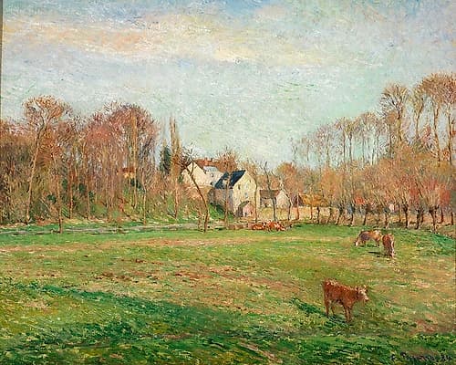 Field and Mill at Osny Landscape Print