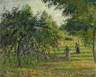 Apple trees and tedders, Eragny - by Pissarro, Camille | Bentley Art Publishing | Pissarro, Camille