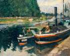 Barges at Pontoise - by Pissarro, Camille | Bentley Art Publishing | Pissarro, Camille