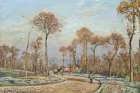 The Road to Versailles, Louveciennes, Morning Frost Art Print