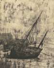 Boats at Peel Isle of Man Art Print