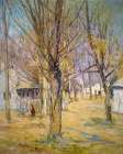 Connecticut Village-Going to School Art Print
