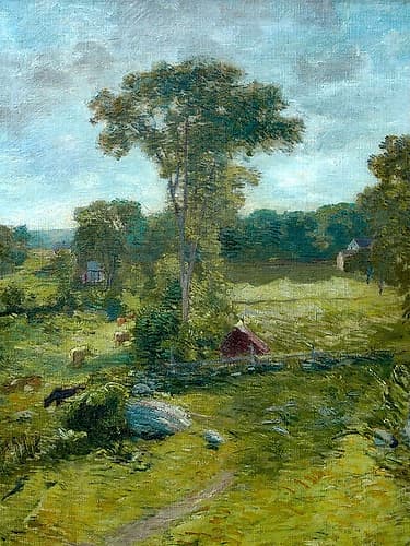 The Spring House-Windham Landscape Print